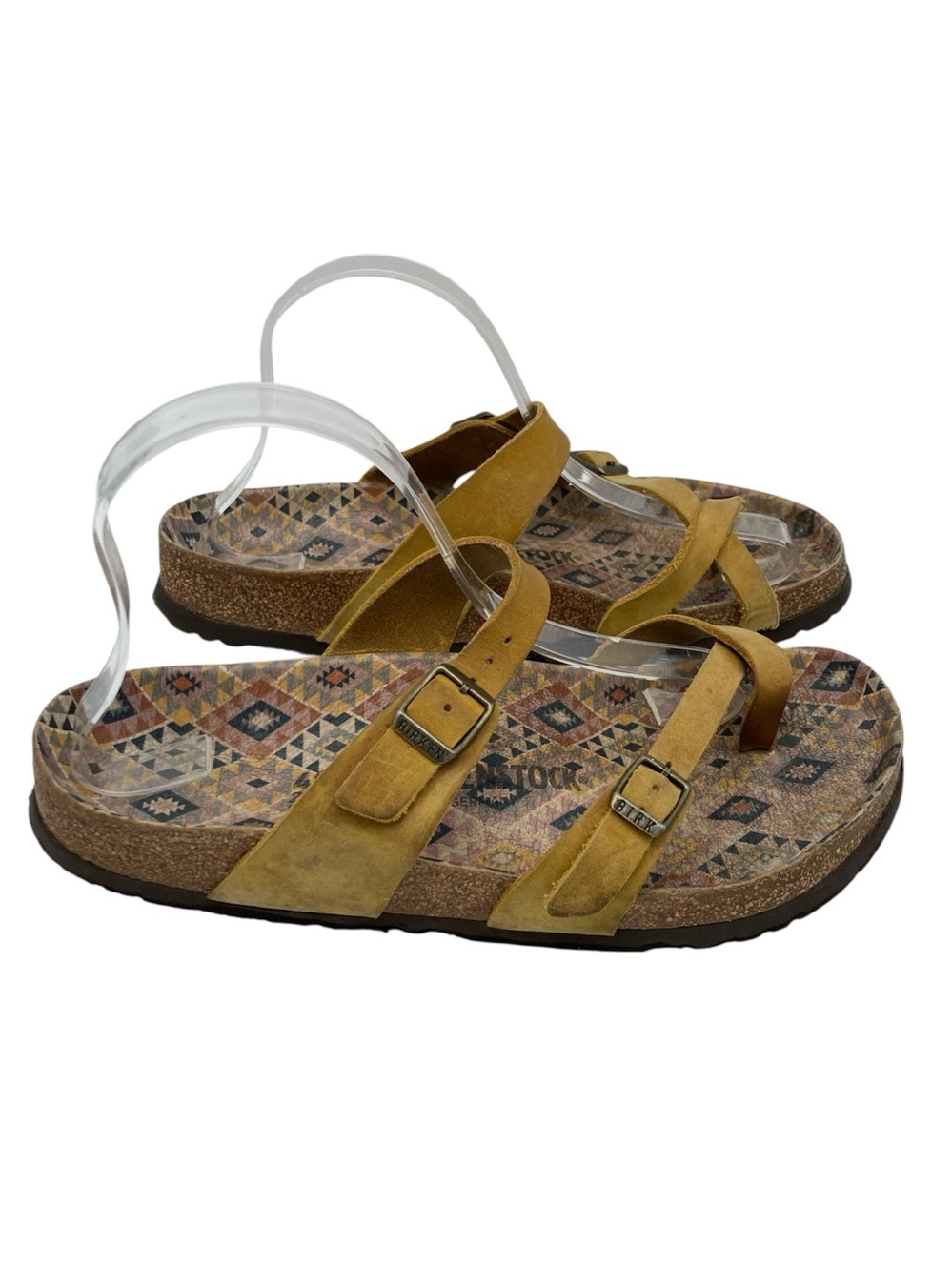 Birkenstock Mayari Ethno Ochre Oiled Leather Sandals